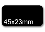 wereinaristea EtichetteAutoadesive, 45x23(23x45mm) Carta NERO, adesivo Permanente, angoli arrotondati, per ink-jet, laser e fotocopiatrici, su foglio A4 (210x297mm).