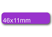 wereinaristea EtichetteAutoadesive, 46x11(11x46mm) Carta VIOLA, adesivo Permanente, angoli arrotondati, per ink-jet, laser e fotocopiatrici, su foglio A4 (210x297mm) BRA3001vi