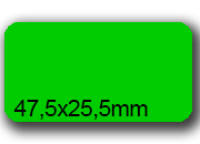 wereinaristea EtichetteAutoadesive, 47,5x25,5(25,5x47,5mm) Carta bra3005VE.