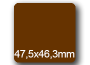 wereinaristea EtichetteAutoadesive, 47,5x46,3(46,3x47,5mm) Carta bra3007MA.