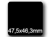 wereinaristea EtichetteAutoadesive, 47,5x46,3(46,3x47,5mm) Carta bra3007NE.
