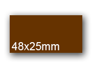 wereinaristea EtichetteAutoadesive, 47,7x70(70x47,7mm) Carta MARRONE, adesivo Permanente, angoli arrotondati, per ink-jet, laser e fotocopiatrici, su foglio A4 (210x297mm).