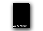 wereinaristea EtichetteAutoadesive, 47,7x70(70x47,7mm) Carta NERO, adesivo Permanente, angoli arrotondati, per ink-jet, laser e fotocopiatrici, su foglio A4 (210x297mm) bra3009NE