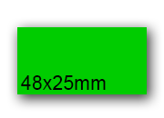 wereinaristea EtichetteAutoadesive, 47,7x70(70x47,7mm) Carta VERDE, adesivo Permanente, angoli arrotondati, per ink-jet, laser e fotocopiatrici, su foglio A4 (210x297mm).
