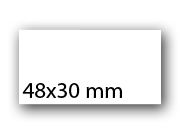 wereinaristea EtichetteAutoadesive, 48x30(30x48mm) Carta BIANCO, adesivo Permanente, angoli a spigolo, per ink-jet, laser e fotocopiatrici, su foglio A4 (210x297mm).