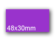 wereinaristea EtichetteAutoadesive, 48x30(30x48mm) Carta VIOLA, adesivo Permanente, angoli a spigolo, per ink-jet, laser e fotocopiatrici, su foglio A4 (210x297mm) bra3013VI