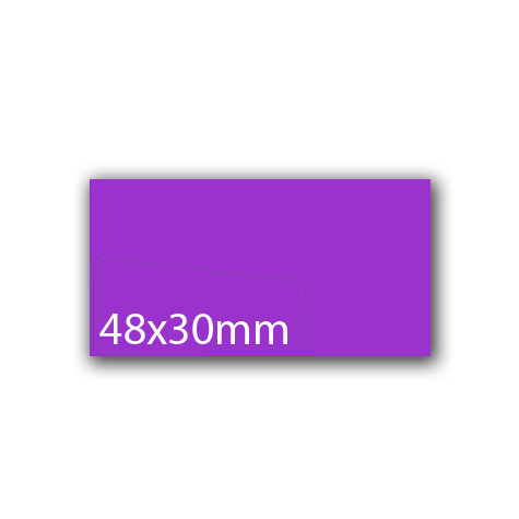 wereinaristea EtichetteAutoadesive, 48x30(30x48mm) Carta VIOLA, adesivo Permanente, angoli a spigolo, per ink-jet, laser e fotocopiatrici, su foglio A4 (210x297mm).