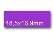 wereinaristea EtichetteAutoadesive, 48,5x16,9(16,9x48,5mm) Carta VIOLA, adesivo Permanente, angoli a spigolo, per ink-jet, laser e fotocopiatrici, su foglio A4 (210x297mm) bra3014VI
