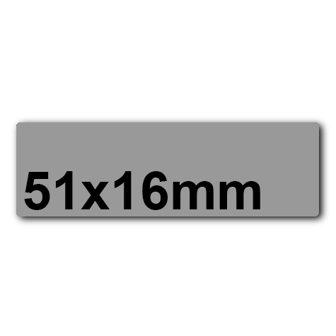 wereinaristea EtichetteAutoadesive, 51x16(16x51mm) Carta GRIGIO adesivo Permanente, angoli arrotondati, per ink-jet, laser e fotocopiatrici, su foglio A4 (210x297mm).