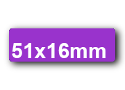 wereinaristea EtichetteAutoadesive, 51x16(16x51mm) Carta VIOLA adesivo Permanente, angoli arrotondati, per ink-jet, laser e fotocopiatrici, su foglio A4 (210x297mm).