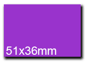 wereinaristea EtichetteAutoadesive, 51x36(36x51mm) Carta VIOLA, adesivo Permanente, angoli a spigolo, per ink-jet, laser e fotocopiatrici, su foglio A4 (210x297mm).