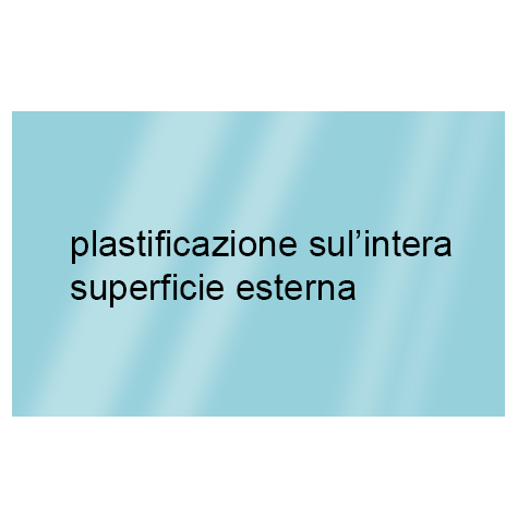 legatoria Cartoncino Sirio Plastificato Fedrigoni, AZZURRO CHIARO Con riserva non plastificata per adesione, formato A3L (29,7x51cm), 320grammi x mq (Cartoncino 290gr + plastificazione 30gr).