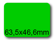 wereinaristea EtichetteAutoadesive, 63,5x46,6(46,6x63,5mm) Carta bra3040VE.