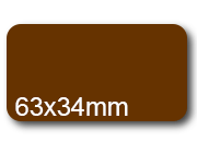 wereinaristea EtichetteAutoadesive. in carta. 63x34(34x63mm) Carta bra3044MA.