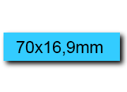 wereinaristea EtichetteAutoadesive. in carta. 70x16.9(16.9x70mm) Carta. 70x17(17x70mm) Carta. bra3051AZ.