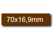 wereinaristea EtichetteAutoadesive. in carta. 70x16.9(16.9x70mm) Carta. 70x17(17x70mm) Carta. BRA3051ma.