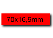 wereinaristea EtichetteAutoadesive. in carta. 70x16.9(16.9x70mm) Carta. 70x17(17x70mm) Carta. bra3051RO.
