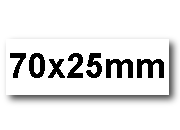 wereinaristea EtichetteAutoadesive. in carta. 70x24,75mm(24,75x70mm) Carta. BIANCO, adesivo Permanente, angoli a spigolo, per ink-jet, laser e fotocopiatrici, su foglio A4 (210x297mm) bra3052