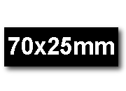 wereinaristea EtichetteAutoadesive. in carta. 70x25mm(25x70mm) Carta.  NERO, adesivo Permanente, angoli a spigolo, per ink-jet, laser e fotocopiatrici, su foglio A4 (210x297mm) BRA3052ne