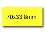 wereinaristea EtichetteAutoadesive, 70x33,8(33,8x70mm) Carta bra3058GI.