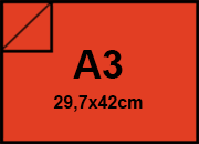 carta Cartoncino SirioFedrigoni. ARANCIO-PALAOS. a3. 220gr Formato a3 (29,7x42cm), 220grammi x mq.