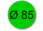 wereinaristea EtichetteAutoadesive rotonde, diametro 85mm VERDE, adesivo Permanente, per ink-jet, laser e fotocopiatrici, su foglio A4 (210x297mm) bra3082VE