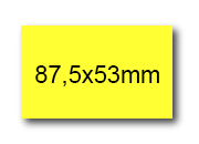 wereinaristea EtichetteAutoadesive, 87,5x53(53x87,5mm) Carta bra3084GI.