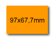 wereinaristea EtichetteAutoadesive, 97x67,7(67,7x97mm) Carta bra3089AR.