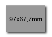 wereinaristea EtichetteAutoadesive, 97x67,7(67,7x97mm) Carta bra3089gr.