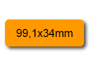 wereinaristea EtichetteAutoadesive, 99,1x34(34x99,1mm) Carta bra3092AR.