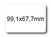 wereinaristea EtichetteAutoadesive, 99,1x67,7(67,7x99,1mm) Carta bra3096.