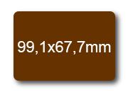 wereinaristea EtichetteAutoadesive, 99,1x67,7(67,7x99,1mm) Carta bra3096MA.