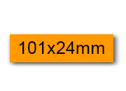 wereinaristea EtichetteAutoadesive, 101x24(24x101mm) Carta AZZURRO, adesivo Permanente, angoli arrotondati, per ink-jet, laser e fotocopiatrici, su foglio A4 (210x297mm) bra3102ar