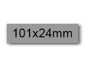 wereinaristea EtichetteAutoadesive, 101x24(24x101mm) Carta AZZURRO, adesivo Permanente, angoli arrotondati, per ink-jet, laser e fotocopiatrici, su foglio A4 (210x297mm) bra3102gr