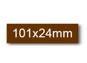 wereinaristea EtichetteAutoadesive, 101x24(24x101mm) Carta AZZURRO, adesivo Permanente, angoli arrotondati, per ink-jet, laser e fotocopiatrici, su foglio A4 (210x297mm) bra3102ma