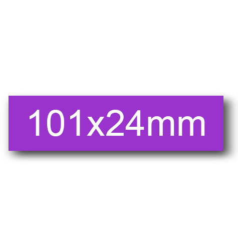 wereinaristea EtichetteAutoadesive, 101x24(24x101mm) Carta AZZURRO, adesivo Permanente, angoli arrotondati, per ink-jet, laser e fotocopiatrici, su foglio A4 (210x297mm).