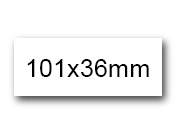 wereinaristea EtichetteAutoadesive, 101x36(36x101mm) Carta BIANCO, adesivo Permanente, angoli a spigolo, per ink-jet, laser e fotocopiatrici, su foglio A4 (210x297mm) bra3103