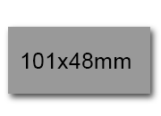 wereinaristea EtichetteAutoadesive, 101x48(48x101mm) Carta GRIGIO, adesivo Permanente, angoli a spigolo, per ink-jet, laser e fotocopiatrici, su foglio A4 (210x297mm) bra3104gr