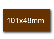 wereinaristea EtichetteAutoadesive, 101x48(48x101mm) Carta MARRONE, adesivo Permanente, angoli a spigolo, per ink-jet, laser e fotocopiatrici, su foglio A4 (210x297mm) bra3104ma