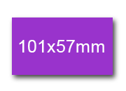 wereinaristea EtichetteAutoadesive, 101x57(57x101mm) Carta VIOLA, adesivo Permanente, angoli a spigolo, per ink-jet, laser e fotocopiatrici, su foglio A4 (210x297mm).