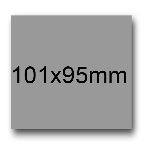 wereinaristea EtichetteAutoadesive, 101x95(95x101mm) Carta GRIGIO, adesivo Permanente, angoli a spigolo, per ink-jet, laser e fotocopiatrici, su foglio A4 (210x297mm).
