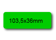 wereinaristea EtichetteAutoadesive, 103,5x36(36x103,5mm) Carta bra3109VE.