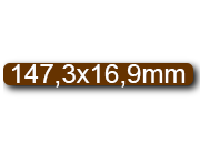 wereinaristea EtichetteAutoadesive, 147,3x16,9(16,9x147,3mm) Carta MARRONE, adesivo Permanente, angoli arrotondati, per ink-jet, laser e fotocopiatrici, su foglio A4 (210x297mm) bra3138MA