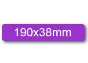 wereinaristea EtichetteAutoadesive, 190x38(38x190mm) Carta VIOLA, adesivo Permanente, angoli arrotondati, per ink-jet, laser e fotocopiatrici, su foglio A4 (210x297mm).