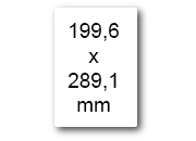 wereinaristea EtichetteAutoadesive, 199,6x289,1(289,1x199,6mm) Carta bra3145.