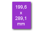 wereinaristea EtichetteAutoadesive, 199,6x289,1(289,1x199,6mm) Carta VIOLA, adesivo Permanente, angoli arrotondati, per ink-jet, laser e fotocopiatrici, su foglio A4 (210x297mm) bra3145vi