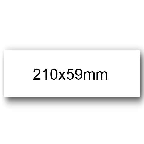 wereinaristea EtichetteAutoadesive, COPRENTE, 210x59,4(59,4x210mm) Carta BIANCO, adesivo Permanente, angoli a spigolo, per ink-jet, laser e fotocopiatrici, su foglio A4 (210x297mm).