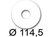 wereinaristea EtichetteAutoadesive rotonde, 114,5mm, foro 41mm bra3168.