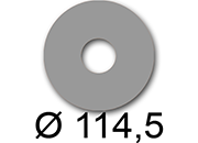 wereinaristea EtichetteAutoadesive rotonde, diametro 114,5mm, foro 41mm GRIGIO, adesivo Permanente, per ink-jet, laser e fotocopiatrici, su foglio A4 (210x297mm).