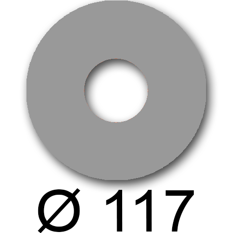 wereinaristea EtichetteAutoadesive rotonde, diametro 117mm, foro 41mm GRIGIO, adesivo Permanente, per ink-jet, laser e fotocopiatrici, su foglio A5 (148x210mm).